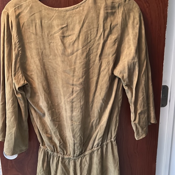 Blue Life Olive Green Flowy Boho surplice Wrap Romper Xs - Picture 4 of 4